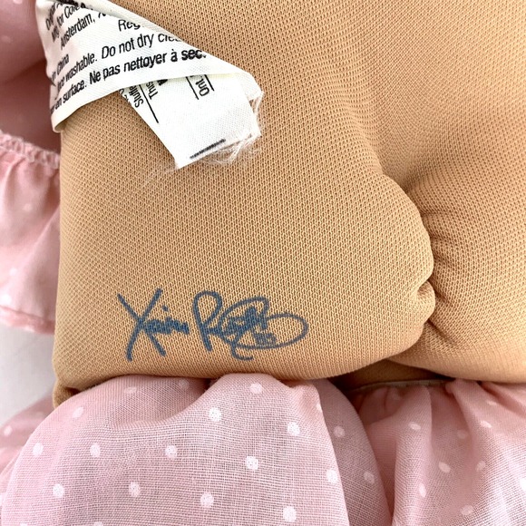 Cabbage Patch Doll Vintage Baby w Outfit Clothes Dimple Green Eyes Blonde Shoes - Picture 12 of 15